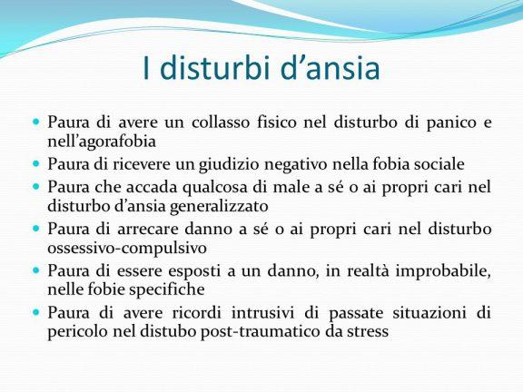 disturbi d'ansia