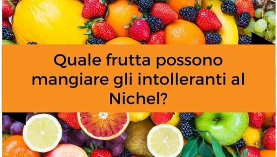 Frutta senza nichel