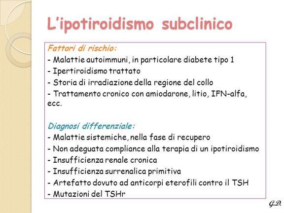 ipertiroidismo subclinico