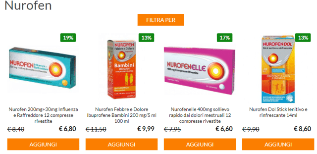 Nurofen prezzo